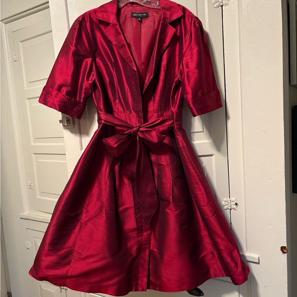 Jones New York Red Midi Dress